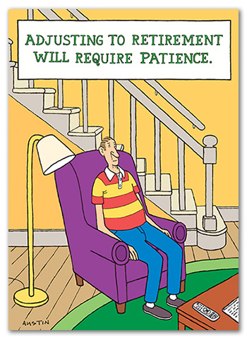 RT008 Patience funny greeting card